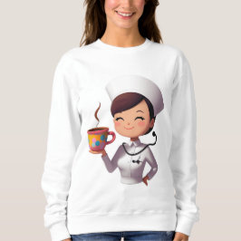 Cute Nurse Coffee Sweatshirt T Shirt