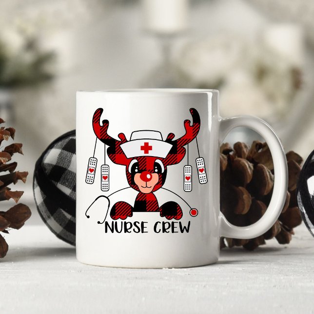 Cute Nurse Funny jul Gift Coffee Mugg (Skapare uppladdad)