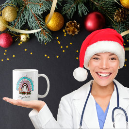 Cute Nurse-julens Vintage Rainbow Gingertea Kaffemugg