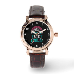 Cute Nurse life ord art Armbandsur