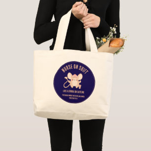 Cute NURSE PÅ SHIFT Jerboa-kaffe Jumbo Tygkasse