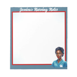 Cute Nurse Pinup i mitt blod Anteckningsblock