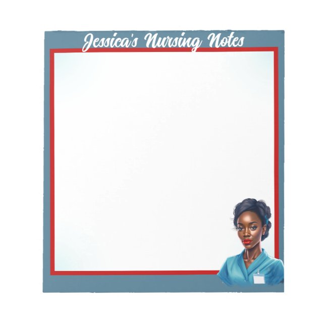 Cute Nurse Pinup i mitt blod Anteckningsblock (Framsida)
