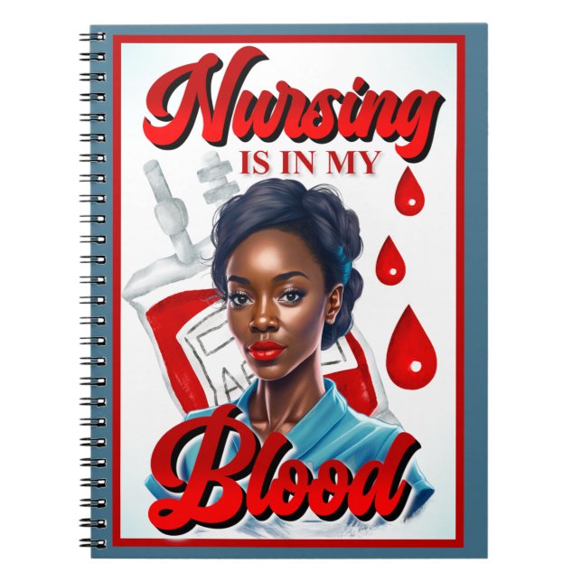 Cute Nurse Pinup i mitt blod Anteckningsbok (Framsidan)