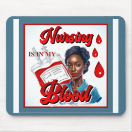 Cute Nurse Pinup i mitt blod Musmatta