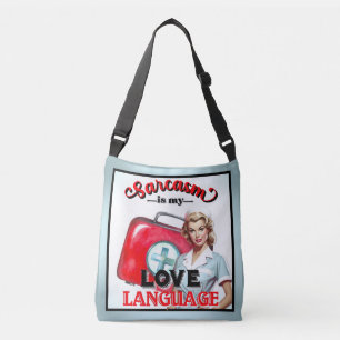 Cute Nurse Pinup_ Kärlek Axelväska