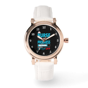 Cute Nurse progress ord art Armbandsur
