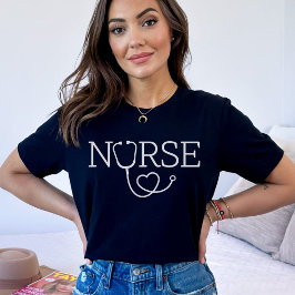 Cute Nurse Shethoscope, Sjukskolan Studenten T Shirt