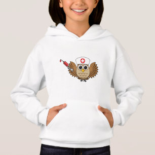 Cute Nurse Uggla med Tecknad i sprutan T Shirt