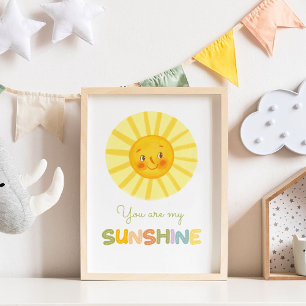 Cute Nursery Du är min solsken Poster