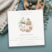 Cute Nursery Essential Leafy Rosa Girl Baby Shower