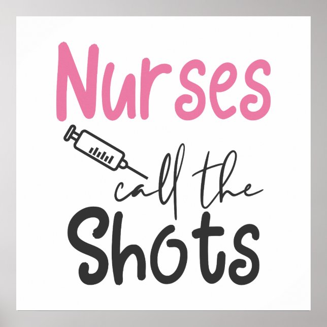 Cute Nurses kallar på ord art Poster (Framsidan)