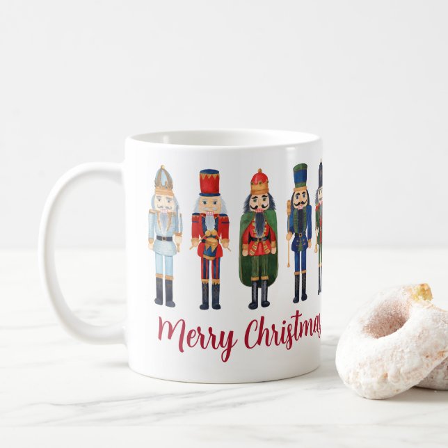 Cute Nutcracker God jul Kaffemugg (Med munk)