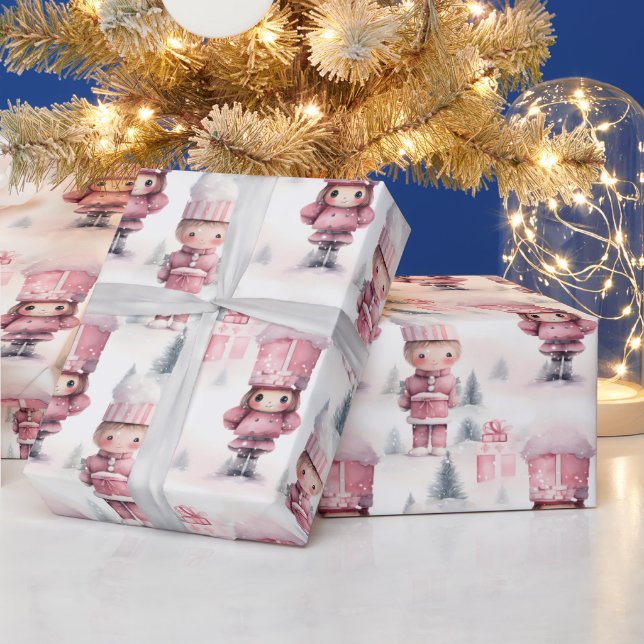 Cute Nutcracker-jul Mönster Presentpapper (Helgdagar)