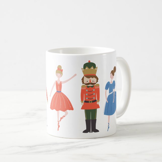 Cute Nutcracker, Personlig jul Kaffemugg (Framsida höger)