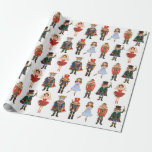 Cute Nutcracker Vinter Helgdag jul Party Presentpapper<br><div class="desc">Den här fina designen har magiska tecken från en av de mest älskade julsagorna hela tiden,  Nutcracker.</div>