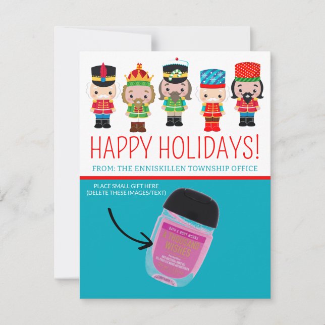Cute Nutcrackers, Helgdag, Personlig Gifts Inbjudningar (Framsida)