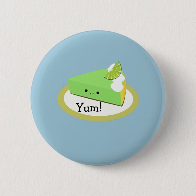Cute Nyckel Lime Paj Knapp (Framsida)