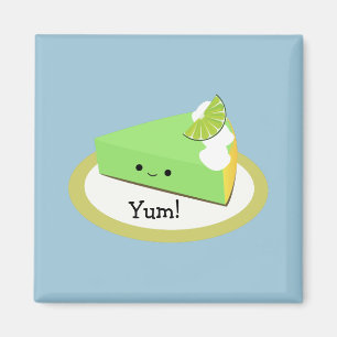 Cute Nyckel Lime Paj Magnet