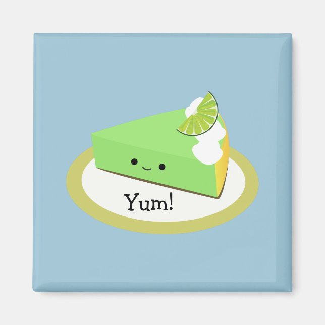 Cute Nyckel Lime Paj Magnet (Framsidan)