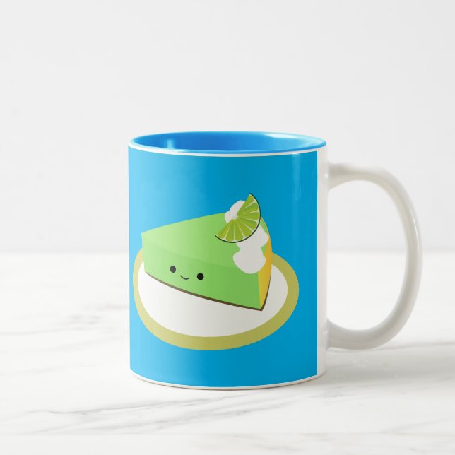 Cute Nyckel Lime Paj Två-Tonad Mugg (Höger)