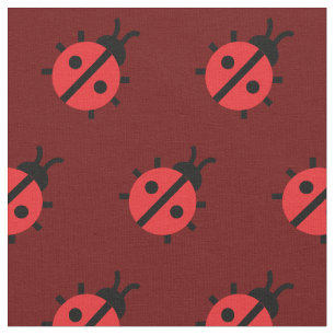 Cute Nyckelpiga Kid Baby Nursery Kryp Insekt Red Tyg