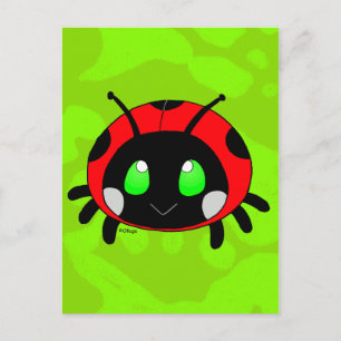 Cute nyckelpiga vykort