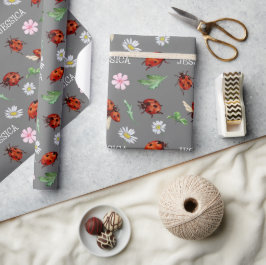 Cute Nyckelpigas Gift Presentpapper