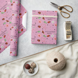 Cute Nyckelpigas Gift Presentpapper