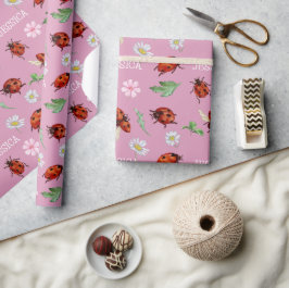 Cute Nyckelpigas Gift Presentpapper