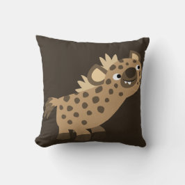 Cute Nyfiken Tecknad Hyena Pillow Kudde