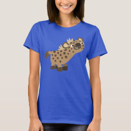 Cute Nyfiken Tecknad Hyena Women T-Shirt