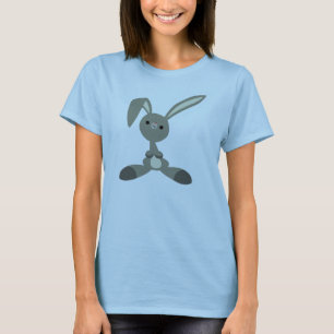 Cute Nyfiken Tecknad Kanin Kvinnor T- Shirt Tee