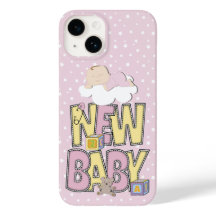 Cute Nyfödd bebis Girl iphone case