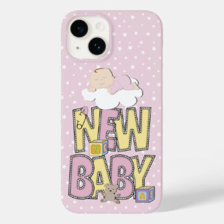 Cute Nyfödd bebis Girl iphone case