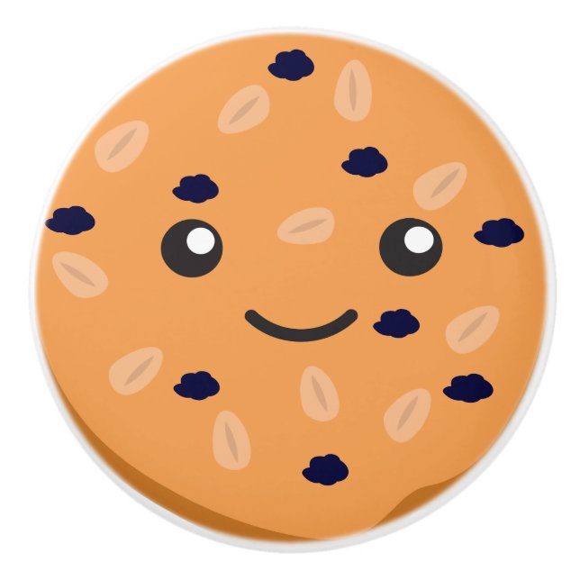 Cute Oatmjöl raisin cookie Knopp (Framsidan)