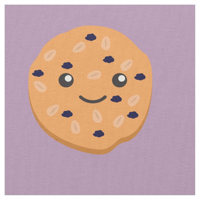 Cute Oatmjöl Raisin Cookie Tyg (Närbild)
