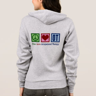 Cute Occupational Therapy Peace Kärlek OT T Shirt