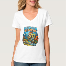 Cute Ocean Adventure Humor, Funny Sloth Diving art T Shirt