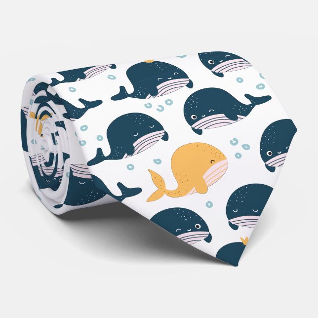 Cute Ocean CreatSea Life Neck Tie Slips (Rullad)
