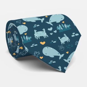 Cute Ocean CreatSea Life Neck Tie Slips