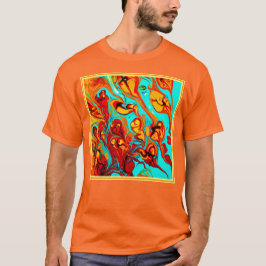 Cute Ocean Mönster Art T Shirt