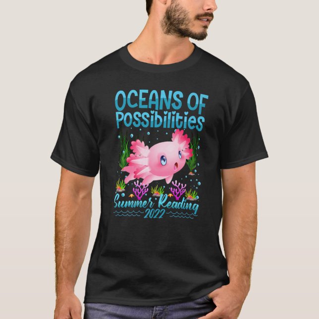 Cute Oceans of Posabilities, sommarbehandling 2022 T Shirt (Framsida)