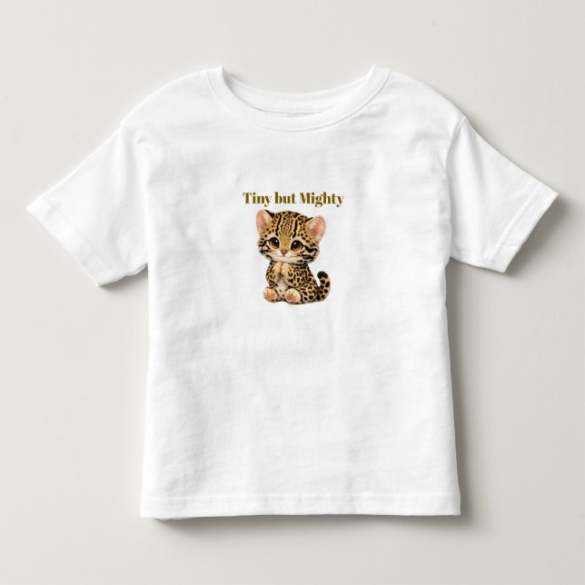Cute Ocelot Toddler T-Shirt – Tiny kitten (Framsida)