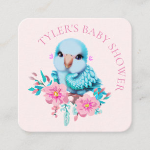 Cute och Adsible Blue Baby Parrot Tilläggskort