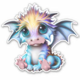 Cute och Adsible Kawaii Baby Dragon Klistermärken