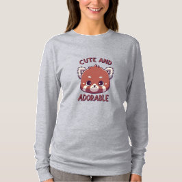 Cute och Adsible Red Panda T Shirt