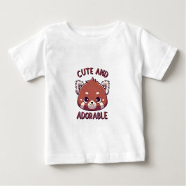 Cute och Adsible Red Panda T Shirt