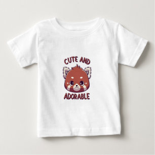 Cute och Adsible Red Panda T Shirt
