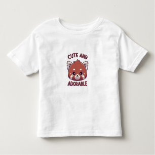 Cute och Adsible Red Panda T Shirt